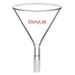 Glass Short Stem Powder Funnel with 100 mm Top Outer Dimension - StonyLab Funnels - Glass/Powder/Weighing/Equalizing 19-22