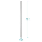 Close-up view showing the precise design and material of StonyLab Glass Stirring Rods (8-Pack)