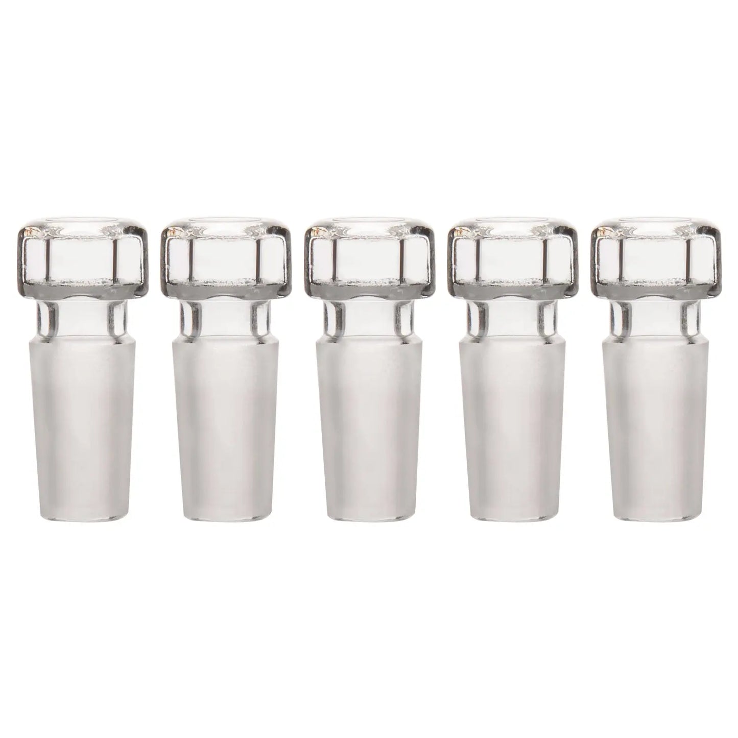 Glass Stoppers, Hex-Head, Hollow Stoppers-Glass 14/20 / 5-Pack