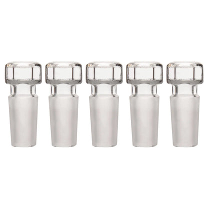 Glass Stoppers, Hex-Head, Hollow Stoppers-Glass 14/20 / 5-Pack