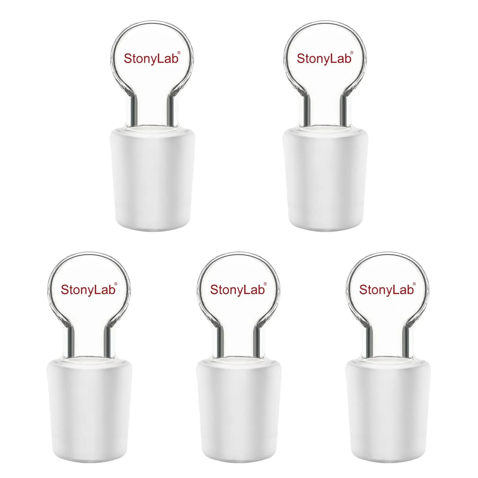 Glass Stoppers, Penny-Head, Hollow Stoppers-Glass