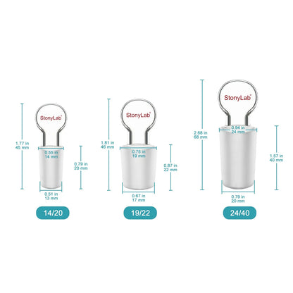 Glass Stoppers, Penny-Head, Hollow Stoppers-Glass