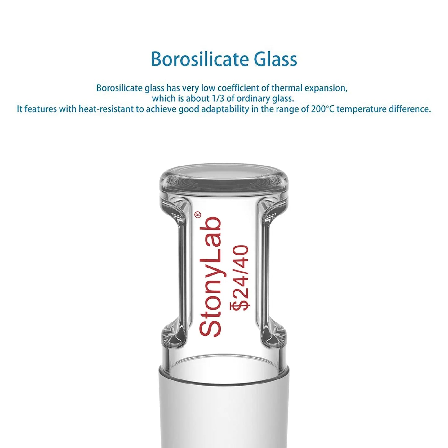 Glass Stoppers, Straight, Hollow Stoppers-Glass