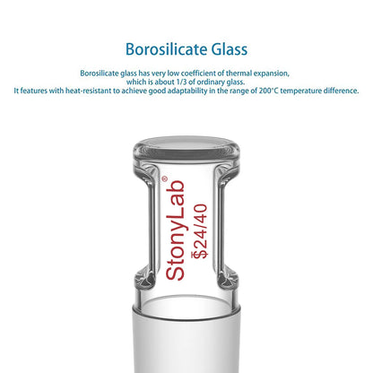 Glass Stoppers, Straight, Hollow Stoppers-Glass