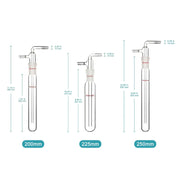 Close-up view showing the precise design and material of StonyLab Separable Vacuum Cold Trap Bubblers