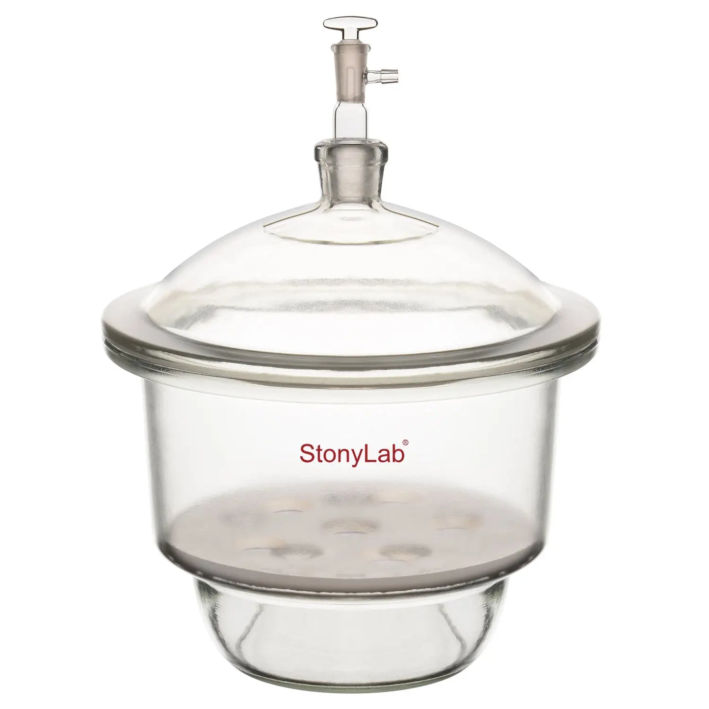 Glass Vacuum Desiccator with Glass Vacuum Valve Desiccators-Vacuum 240mm (9.4 Inch)