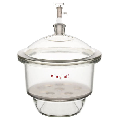 Glass Vacuum Desiccator with Glass Vacuum Valve Desiccators-Vacuum 240mm (9.4 Inch)