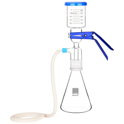 Glass Vacuum Filtration Assembly Filter Kit with 300 ml Graduated Funnel - StonyLab Distillation & Extraction Kits 500-ml