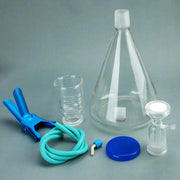 Comprehensive product view and setup components for StonyLab Glass Vacuum Filtration Assembly Filter Kit