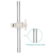 Side view and dimensional layout of the durable StonyLab Glass Vacuum Flow Control Adapter