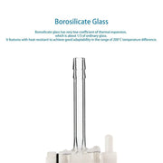 Alternative angle showing underlying build quality of StonyLab Glass Vacuum Flow Control Adapter