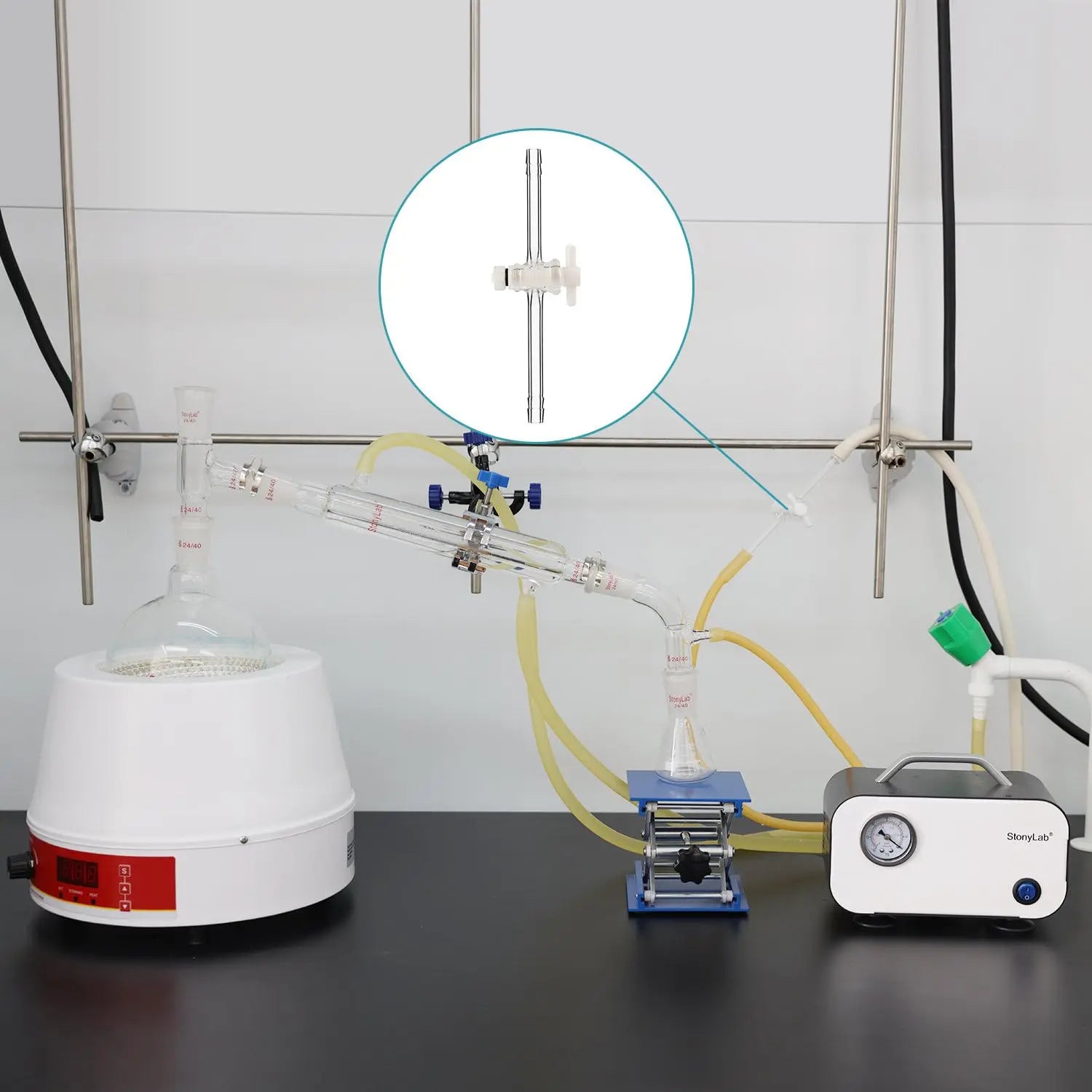 Glass Vacuum Flow Control Adapter- Stonylab – StonyLab
