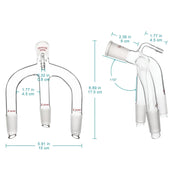Close-up view showing the precise design and material of StonyLab Vacuum Receiving Adapter