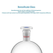 StonyLab Globe Shaped Separatory Funnel with 24 heavy duty chemical processing configuration