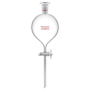 StonyLab Globe Shaped Separatory Funnel with 24 for professional laboratory applications
