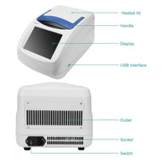 Side view and dimensional layout of the durable StonyLab Gradient PCR Thermal Cycler