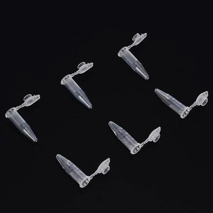 Graduated Clear Plastic Micro Centrifuge Tubes with Snap Cap (0.5 ml, 500 Packs) Tubes & Vials