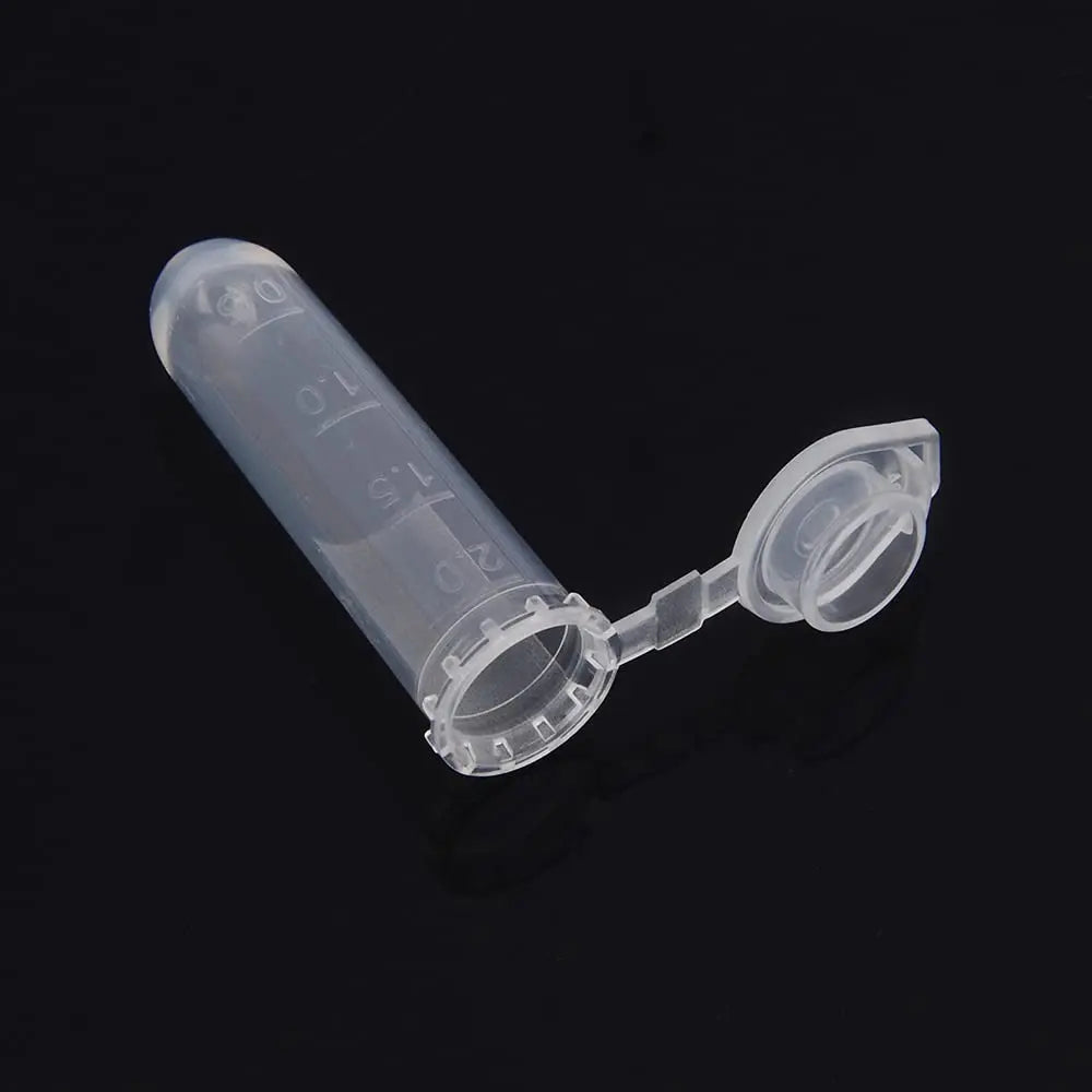 Graduated Clear Plastic Micro Centrifuge Tubes with Snap Cap (2 ml, 200 Packs) Tubes & Vials
