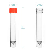 Close-up view showing the precise design and material of StonyLab Graduated Cryogenic Vials