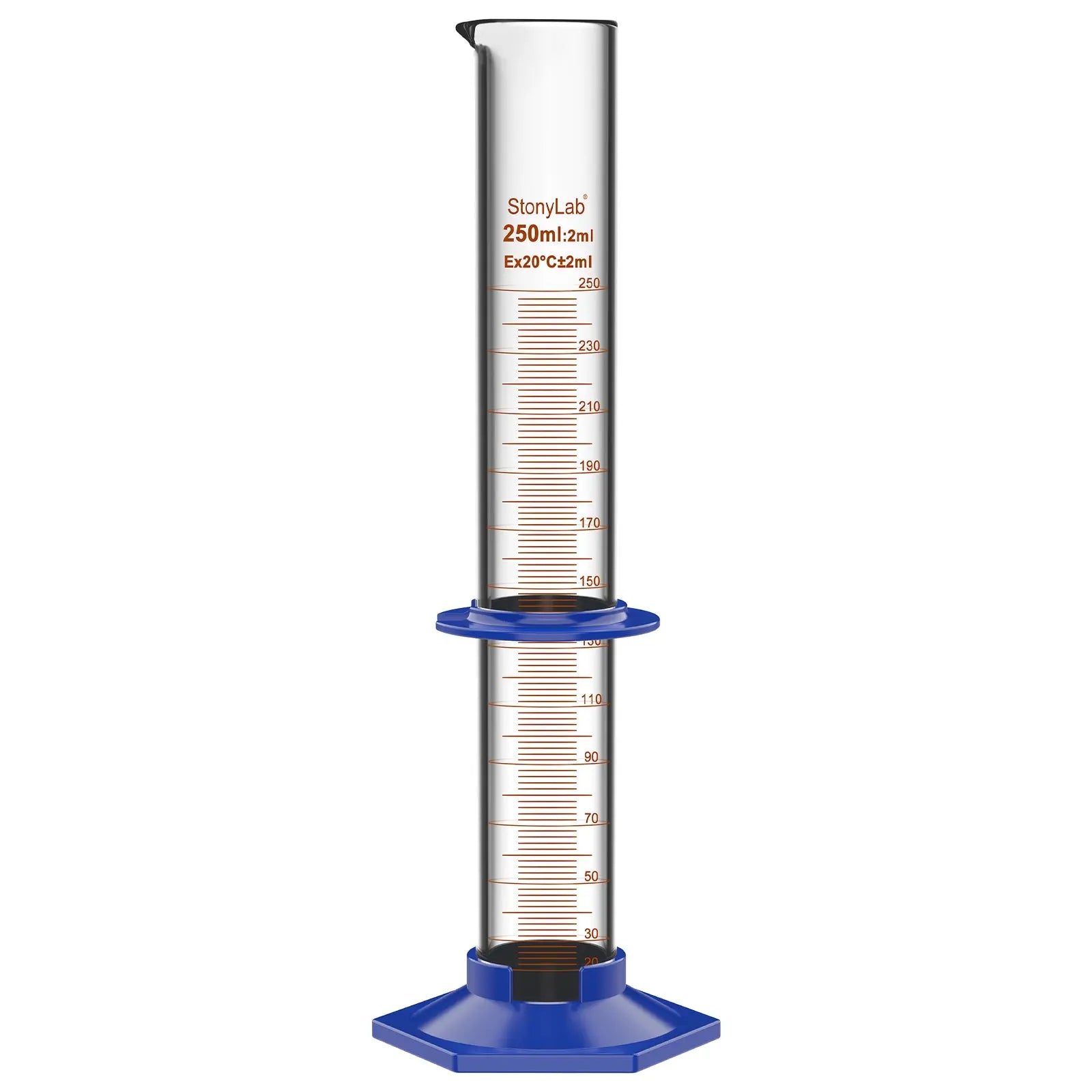 Comprehensive product view and setup components for StonyLab Graduated Cylinder with Bath