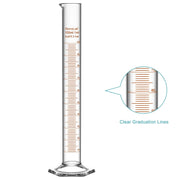 StonyLab Graduated Cylinder with Hexagonal Base heavy duty chemical processing configuration