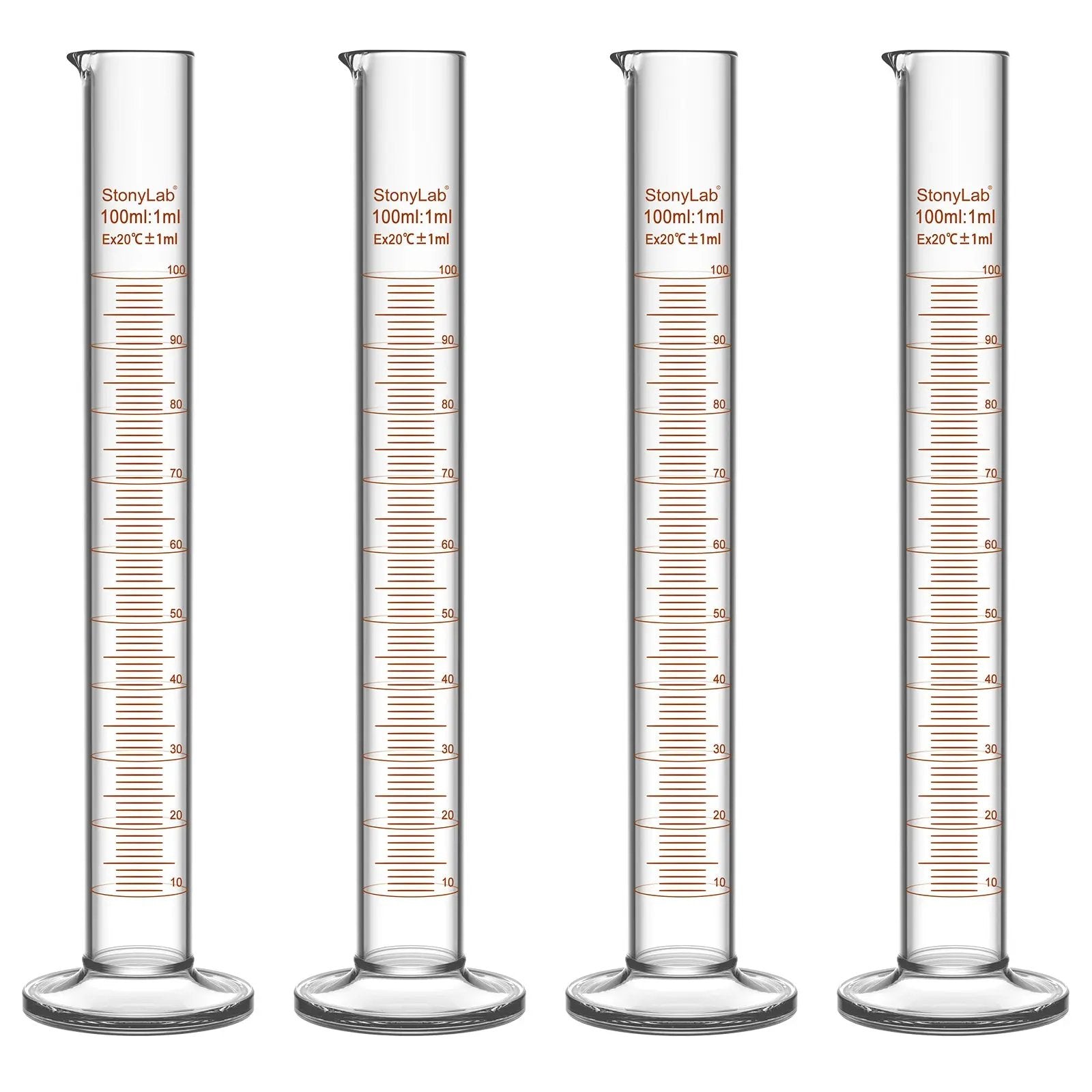 Comprehensive product view and setup components for StonyLab Graduated Cylinder