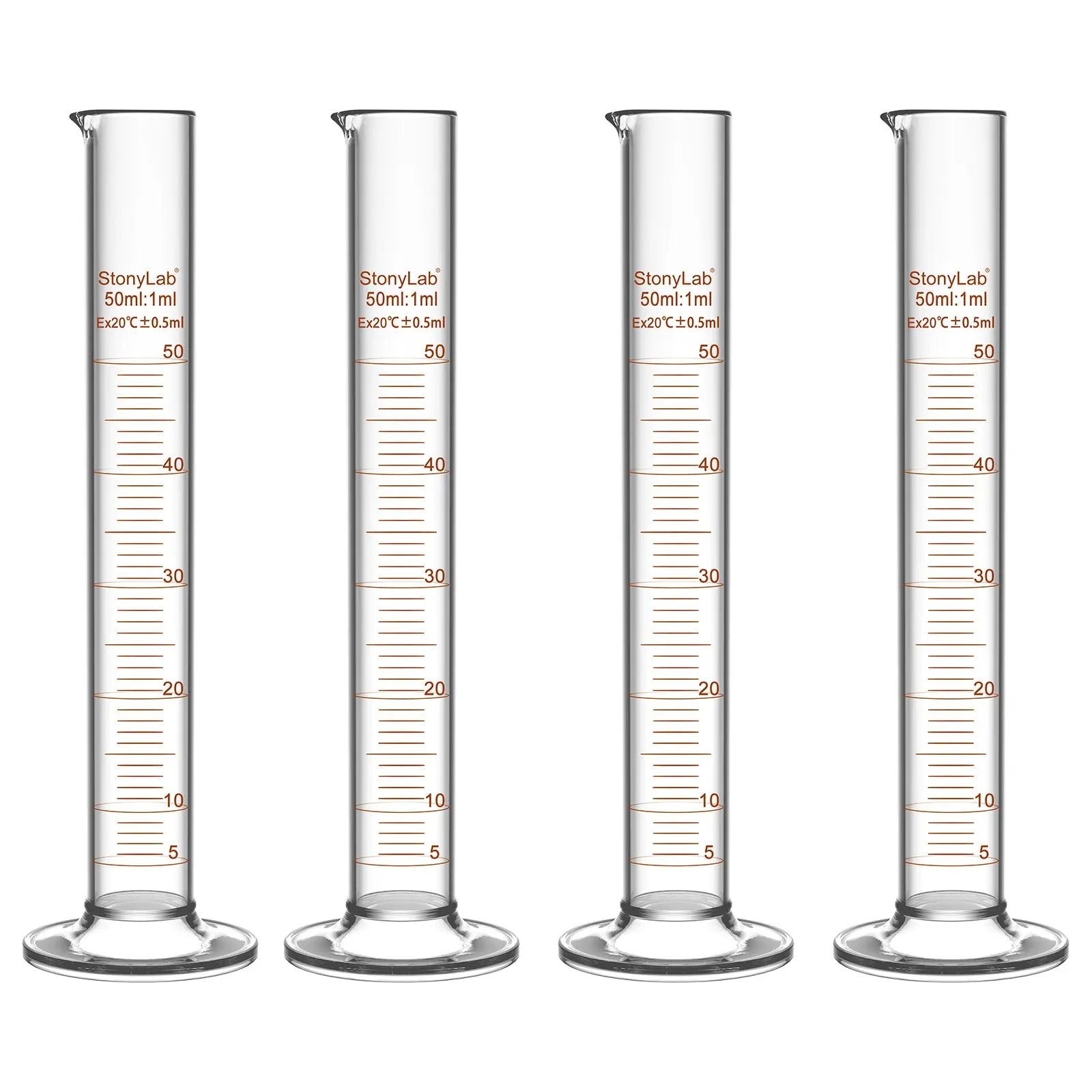 Comprehensive product view and setup components for StonyLab Graduated Cylinder