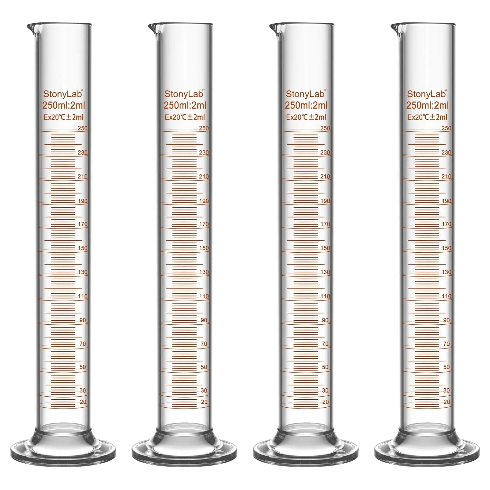 Comprehensive product view and setup components for StonyLab Graduated Cylinder