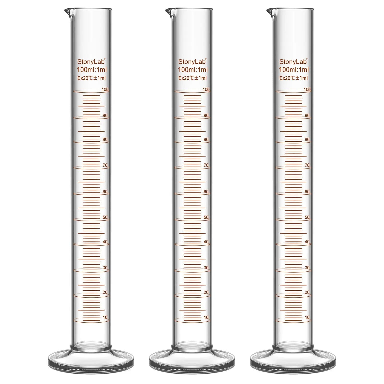 Comprehensive product view and setup components for StonyLab Graduated Cylinder