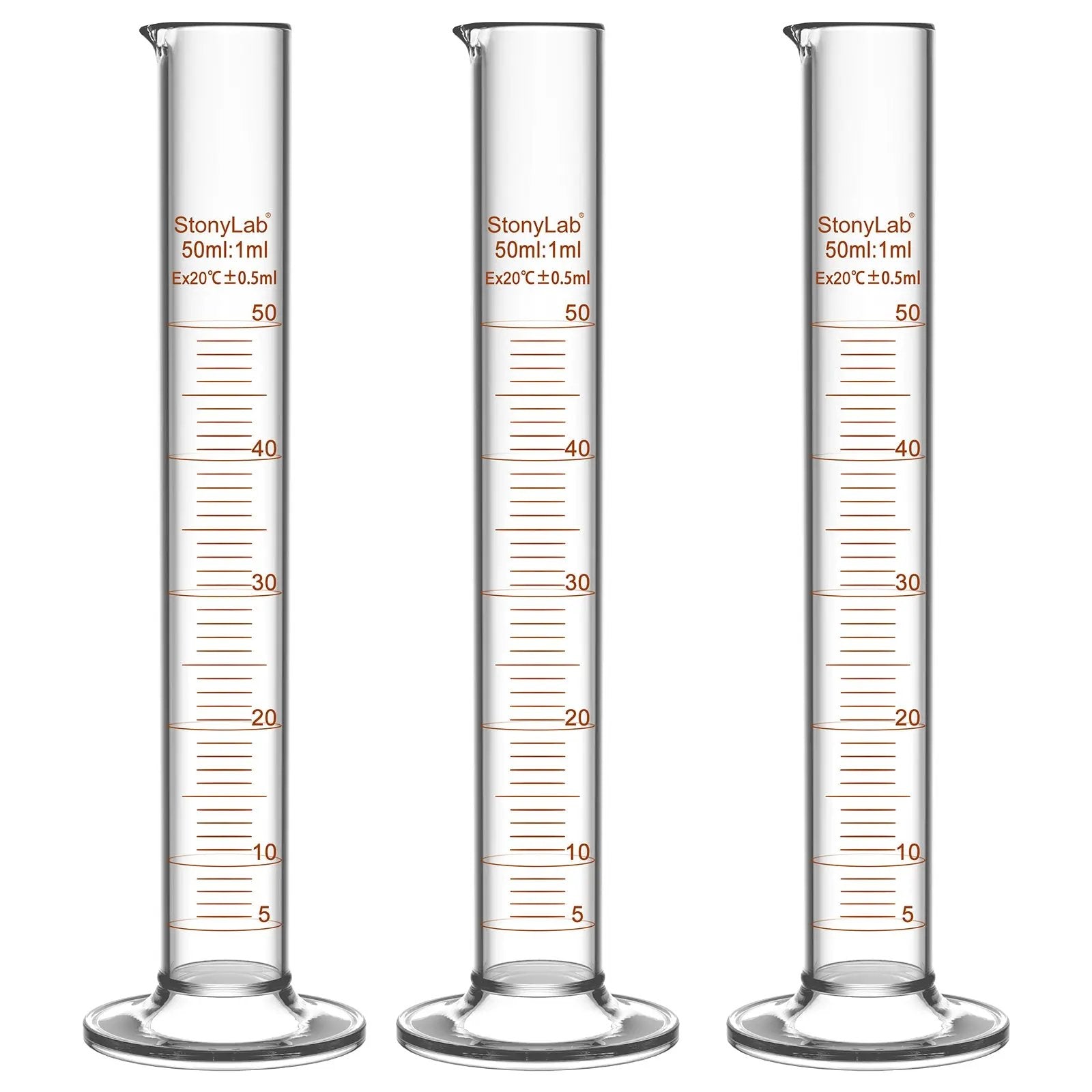 Comprehensive product view and setup components for StonyLab Graduated Cylinder