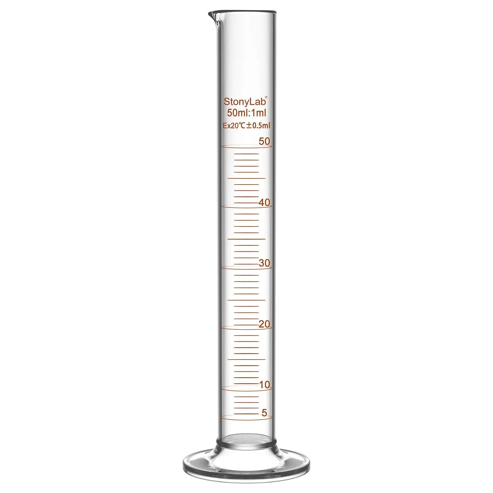 Comprehensive product view and setup components for StonyLab Graduated Cylinder