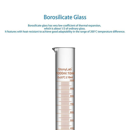 Graduated Cylinder, 10-1000 ml Cylinders