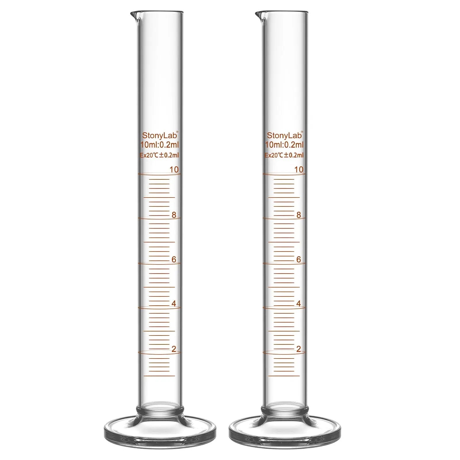 Graduated Cylinder Glass Lab Borosilicate 10–1000 ml | StonyLab