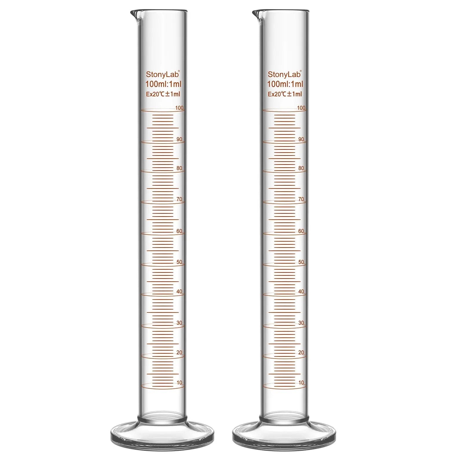 Comprehensive product view and setup components for StonyLab Graduated Cylinder