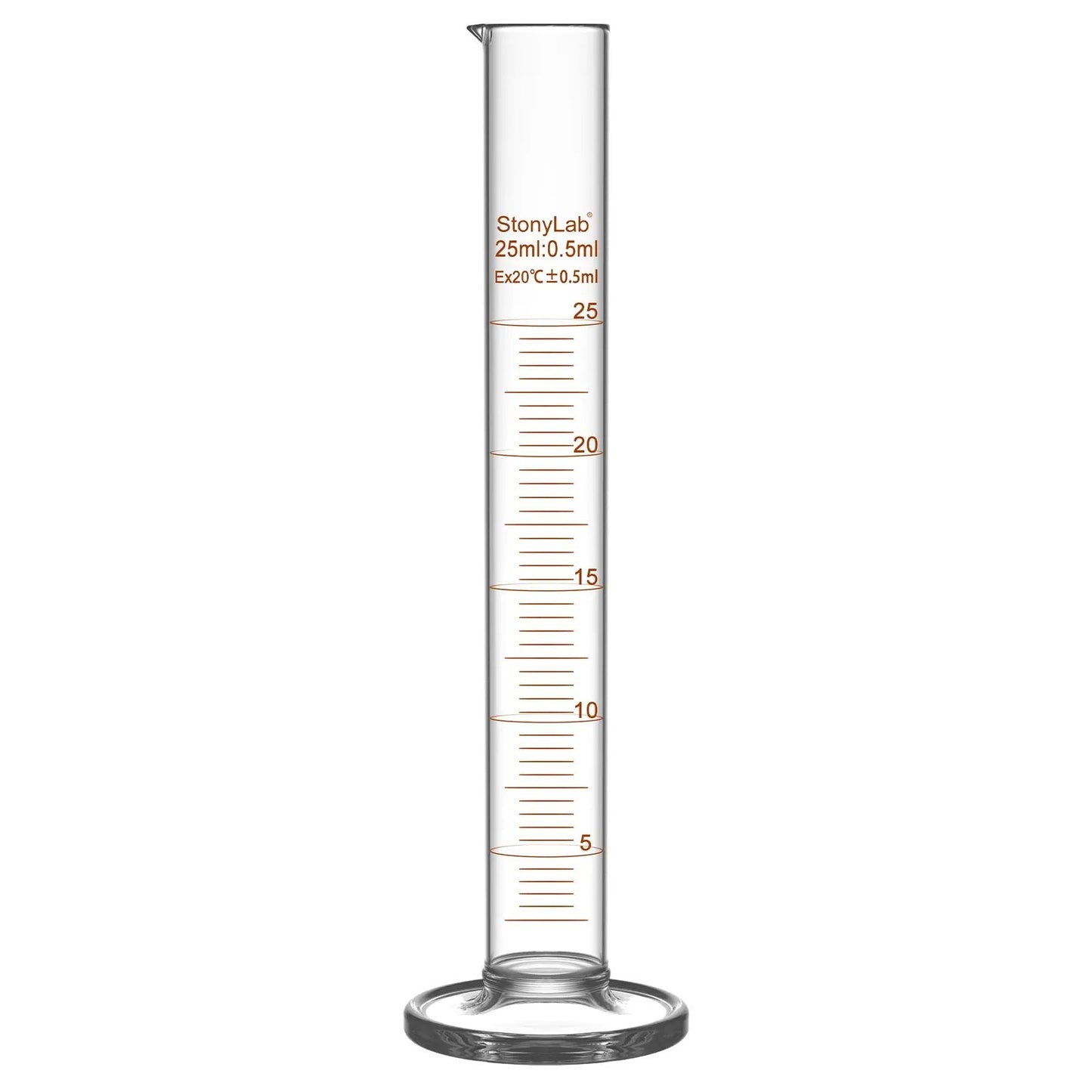Graduated Cylinder, 10-1000 ml Cylinders 25 ml / 1-Pack
