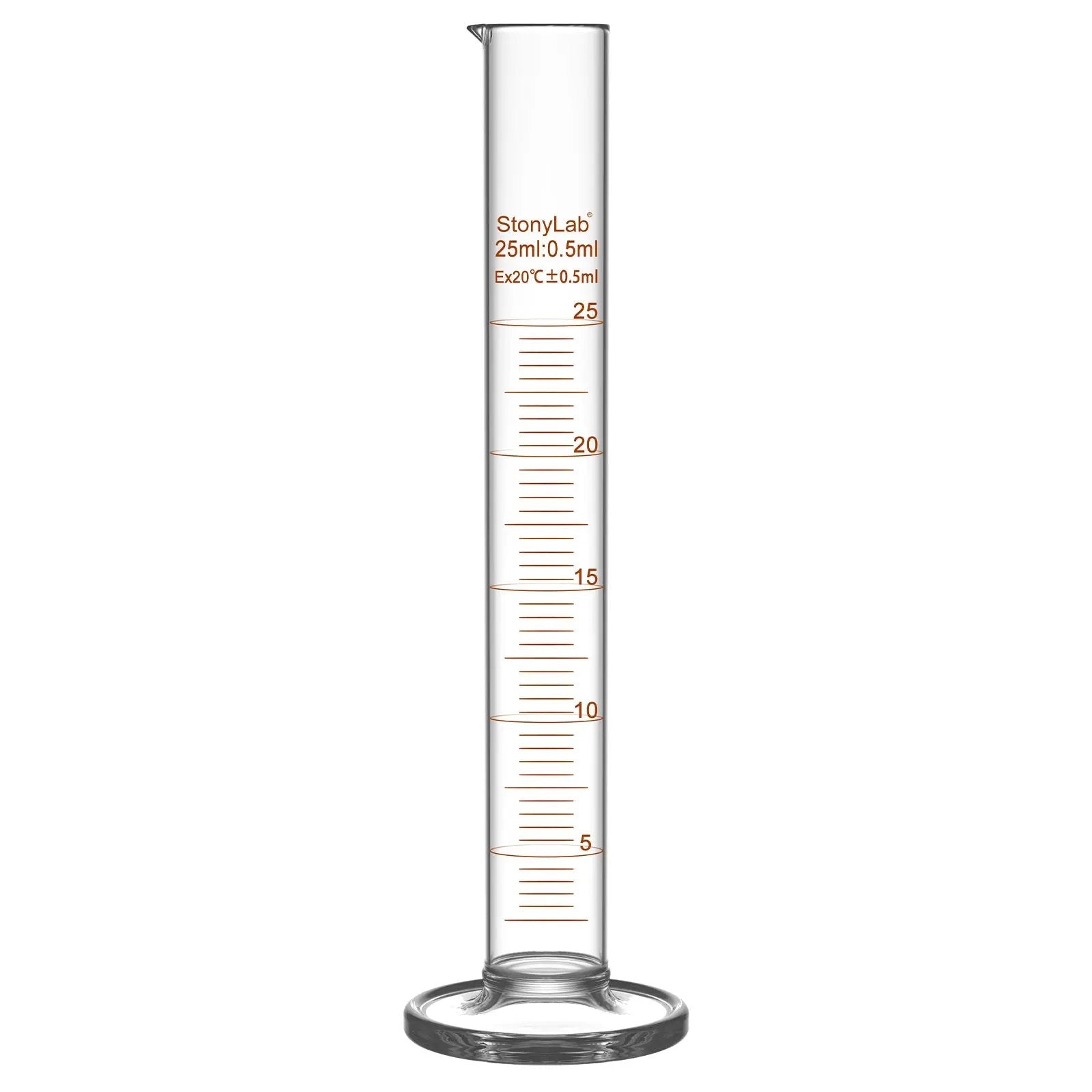 Graduated Cylinder, 10-1000 ml Cylinders 25 ml / 1-Pack