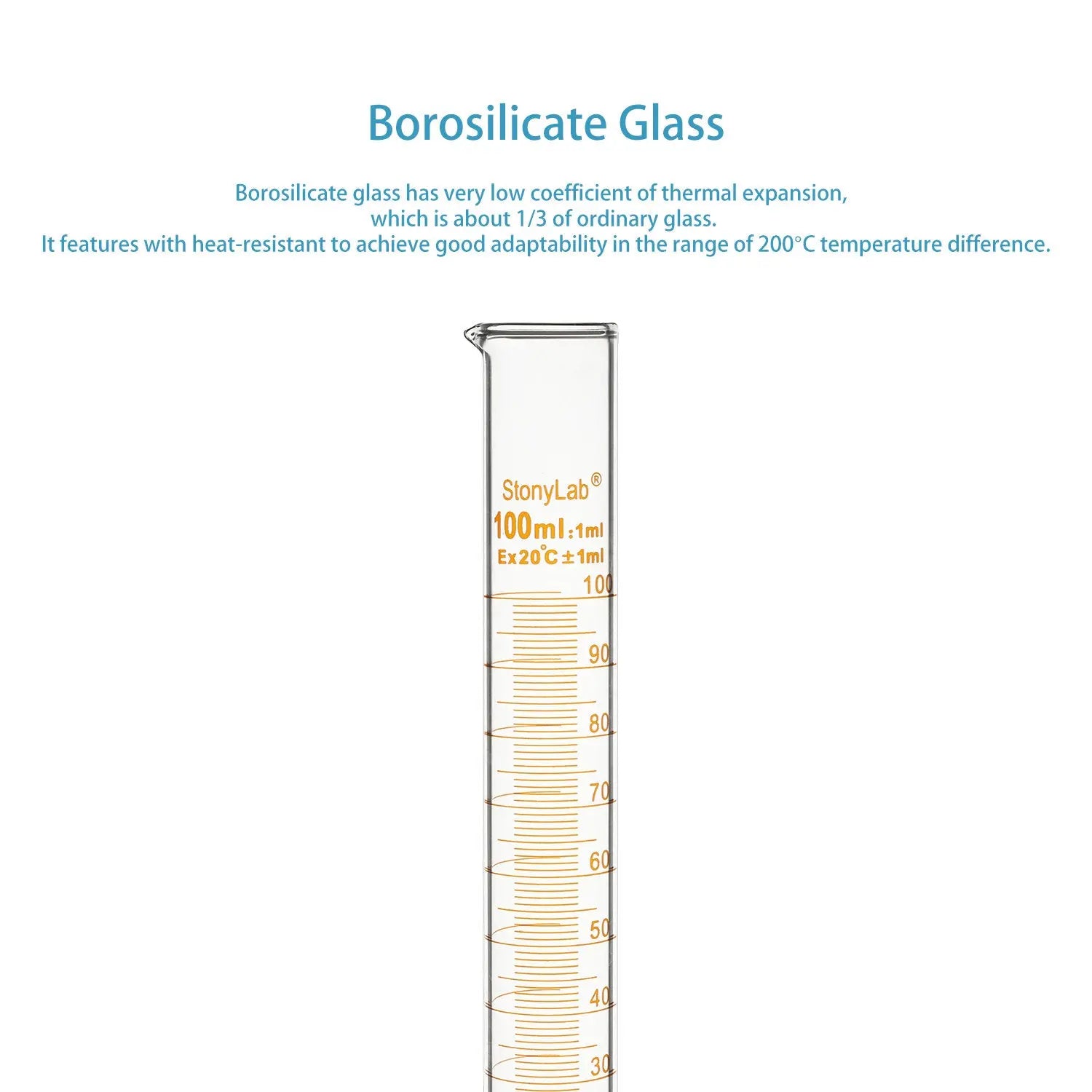 Graduated Cylinder, 10-250ml Cylinders