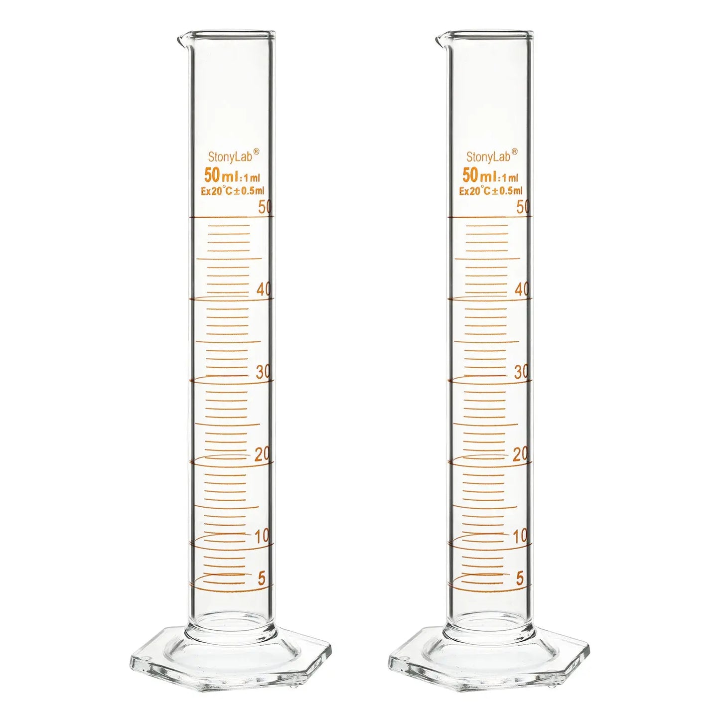 Graduated Cylinder, 10-250ml Cylinders 50-ml