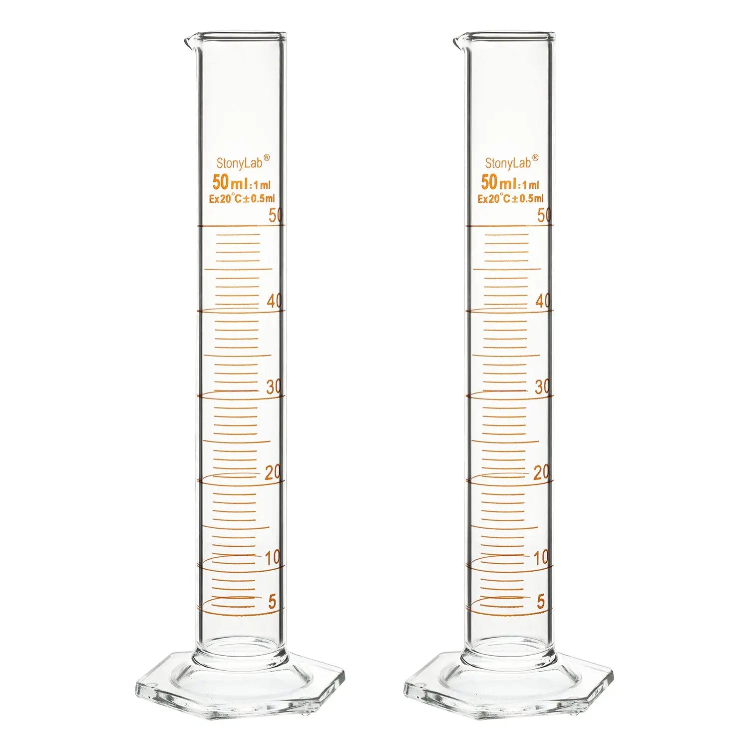 Graduated Cylinder, 10-250ml Cylinders 50-ml