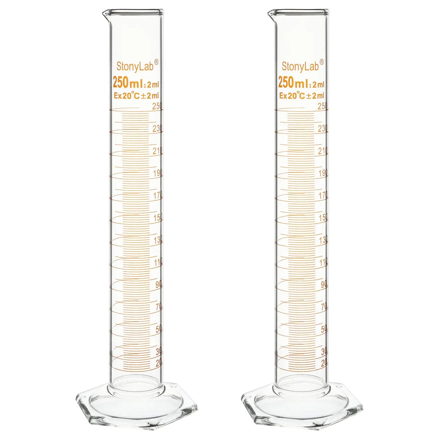 Graduated Cylinder, 10-250ml Cylinders 250-ml