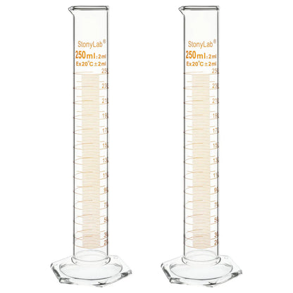 Graduated Cylinder, 10-250ml Cylinders 250-ml