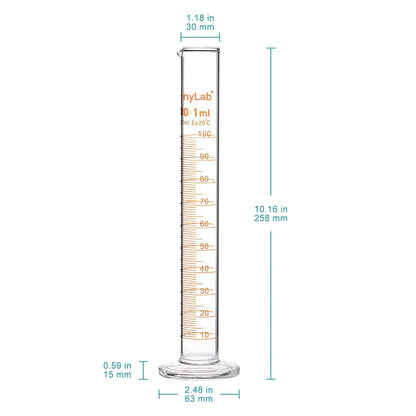 Graduated Cylinder, 50-1000 ml Cylinders 100-ml