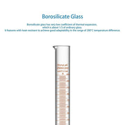Laboratory graduated cylinder Class A accuracy borosilicate glass measuring cylinder with clear graduation scale for chemical experiments and liquid measurement StonyLab