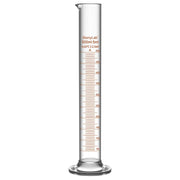 Laboratory graduated cylinder Class A accuracy borosilicate glass measuring cylinder with clear graduation scale for chemical experiments and liquid measurement StonyLab, 500 ml