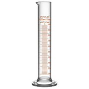 Laboratory graduated cylinder Class A accuracy borosilicate glass measuring cylinder with clear graduation scale for chemical experiments and liquid measurement StonyLab, 1000 ml