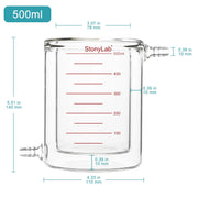 StonyLab Graduated Jacketed Beaker heavy duty chemical processing configuration