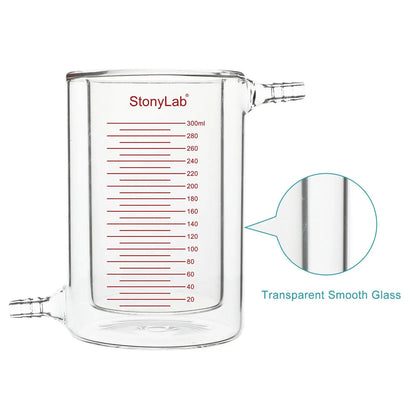 Graduated Jacketed Beaker, Double-Layer Reaction Beaker Jacketed Beaker