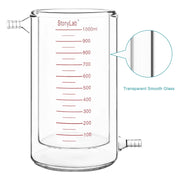 Alternative angle showing underlying build quality of StonyLab Graduated Jacketed Beaker