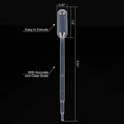 Side view and dimensional layout of the durable StonyLab Graduated Plastic Pipette Droppers