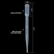 StonyLab Graduated Plastic Pipette Droppers heavy duty chemical processing configuration